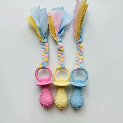 3PCS Pet Soothing Toy Set Cloth Pacifier Chew Toy for Cats Dogs Puppy Comfort