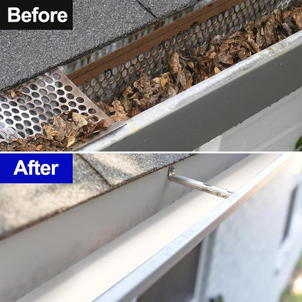 Gutter Cleaning Brush Roofing Tool with Pole 208cm for Long Splicing Gutter