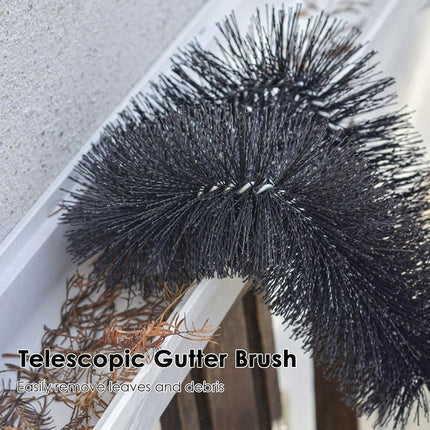 Gutter Cleaning Brush Roofing Tool with Pole 208cm for Long Splicing Gutter