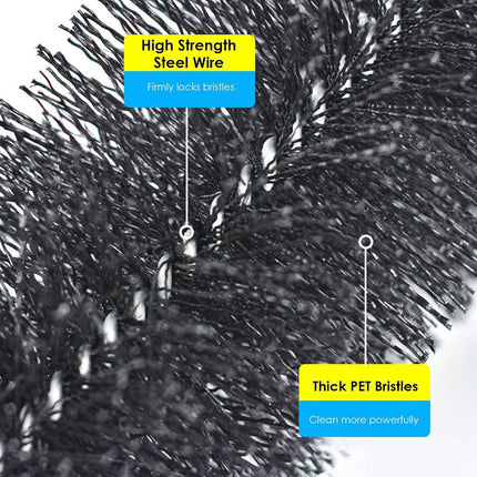 Gutter Cleaning Brush Roofing Tool with Pole 208cm for Long Splicing Gutter