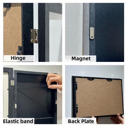 Photo Display Frame Flip Stand 2PCS A4 Size Tabletop Picture Holder Organizer