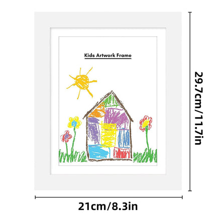 Photo Display Frame Flip Stand 2PCS A4 Size Tabletop Picture Holder Organizer