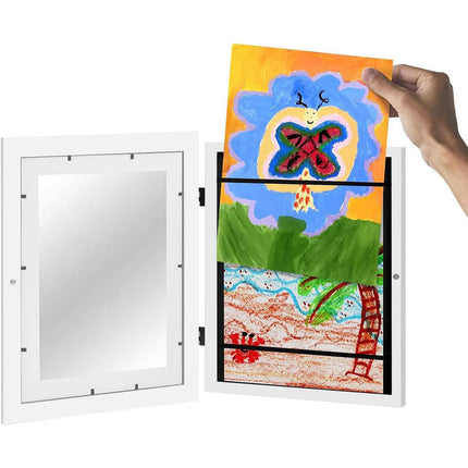 Photo Display Frame Flip Stand 2PCS A4 Size Tabletop Picture Holder Organizer