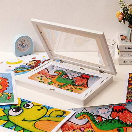 Photo Display Frame Flip Stand 2PCS A4 Size Tabletop Picture Holder Organizer