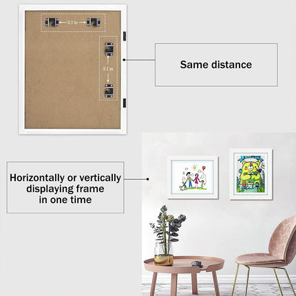 Photo Display Frame Flip Stand 2PCS A4 Size Tabletop Picture Holder Organizer