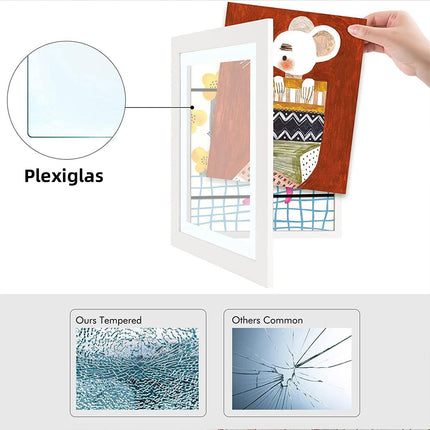 Photo Display Frame Flip Stand 2PCS A4 Size Tabletop Picture Holder Organizer