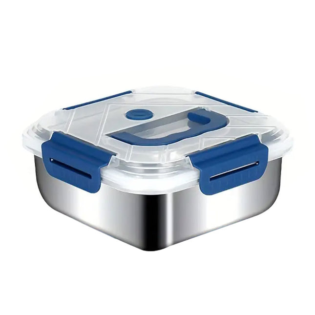 1800ml Portable Square Lunch Box Sealed Crisper Refrigerator Storage Container