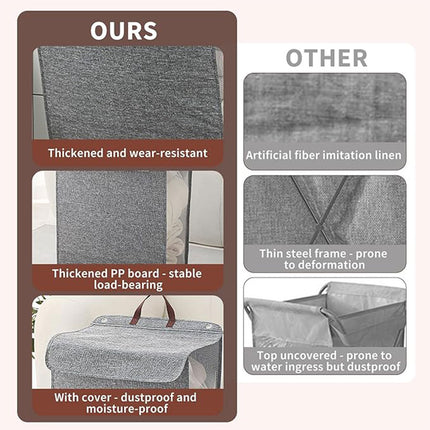 Foldable Laundry Basket Wall Mounted Clothes Storage Basket Household Organizer