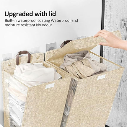 Foldable Laundry Basket Wall Mounted Clothes Storage Basket Household Organizer