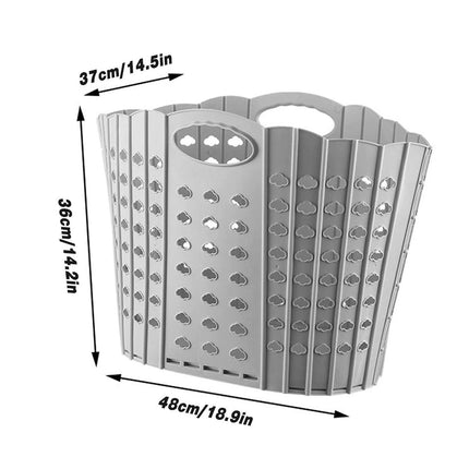 Portable Folding Laundry Basket Storage Basket for Clothes Toy Organizing Bucket