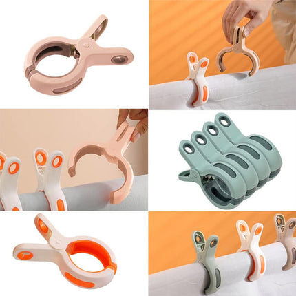 9 Pieces Clothes Drying Clips Windproof Anti Slip Large Clips for Laundry Drying
