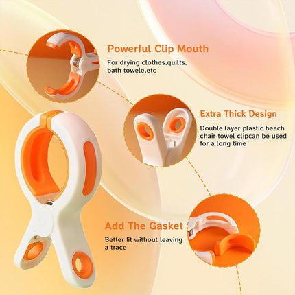 9 Pieces Clothes Drying Clips Windproof Anti Slip Large Clips for Laundry Drying