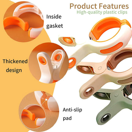 9 Pieces Clothes Drying Clips Windproof Anti Slip Large Clips for Laundry Drying
