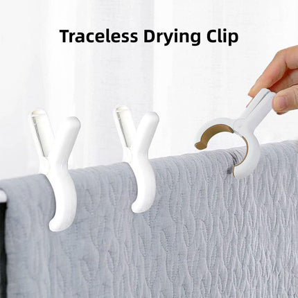 12 Pieces of Plastic Clothes Drying Clips Bed Sheet Clips Sock Clips Quilt Clips