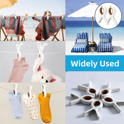 12 Pieces of Plastic Clothes Drying Clips Bed Sheet Clips Sock Clips Quilt Clips