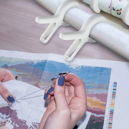 12 Pieces of Plastic Clothes Drying Clips Bed Sheet Clips Sock Clips Quilt Clips