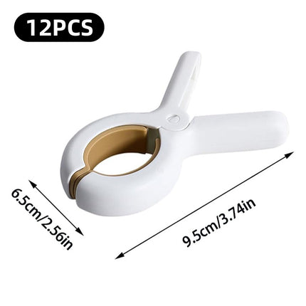 12 Pieces of Plastic Clothes Drying Clips Bed Sheet Clips Sock Clips Quilt Clips