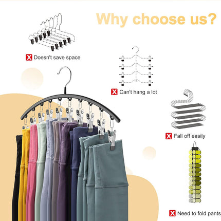 3PCS Sock Drying Rack Multi Clip Hanger Folding Clothes Line Laundry Holder Home