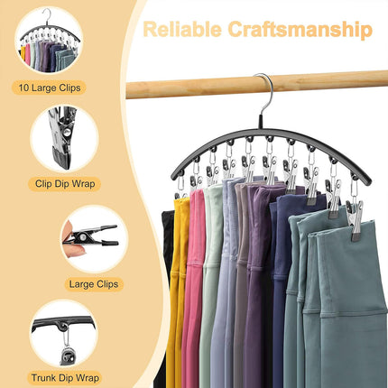 3PCS Sock Drying Rack Multi Clip Hanger Folding Clothes Line Laundry Holder Home