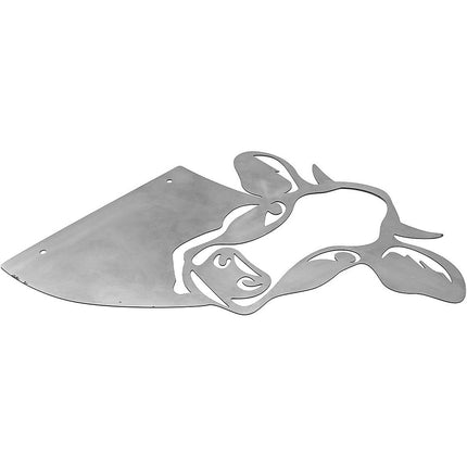 1X Art Hanging Metal Peeping Cow Ornaments Garden Adornment Home Decor