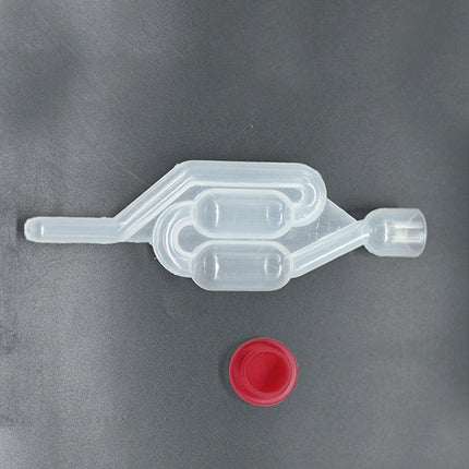 2Pcs Fermenter Airlock S Bubble Type Air Lock With Grommet Home Brew Beer Wine - Aimall