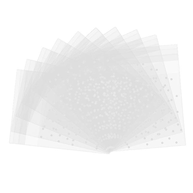 100X Translucent Plastic Candy Packaging Bags Self Adhesive Cookie Biscuit Bags