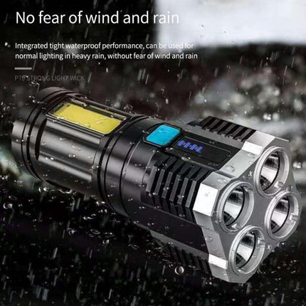 Super Bright Torch Led Flashlight USB Rechargeable Tactical Light