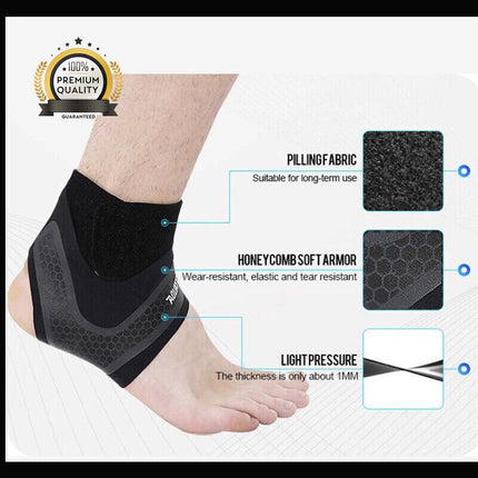 Aolikes Adjustable Sports Elastic Ankle Brace Support Compression Protector Wrap
