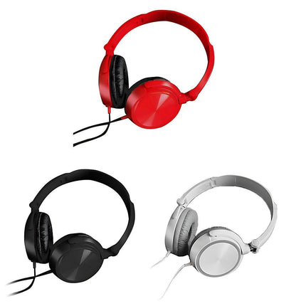 Over Ear Headphones Hi-Fi Stereo Noise-Cancelling Headsets Wired Earphones Au