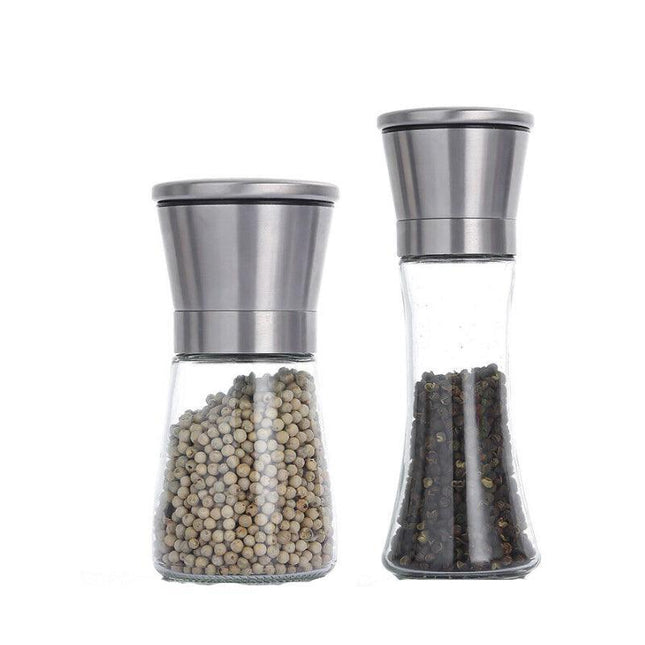 Stainless Steel Manual Salt & Pepper Grinder with Ceramic Mills - Aimall