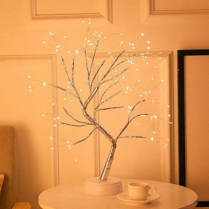 Battery Powered USB LED Fairy Tree Light Copper Wire Home Party Decoration Lamp - Aimall