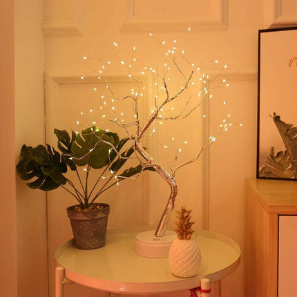 Battery Powered USB LED Fairy Tree Light Copper Wire Home Party Decoration Lamp - Aimall