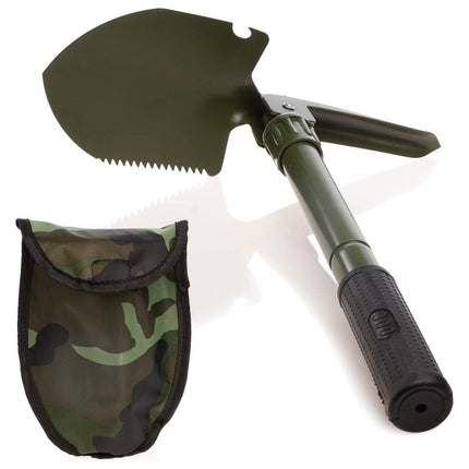 Folding Military Style Shovel Survival Spade Emergency Garden Camping Outdoor