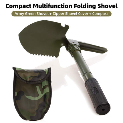 Folding Military Style Shovel Survival Spade Emergency Garden Camping Outdoor