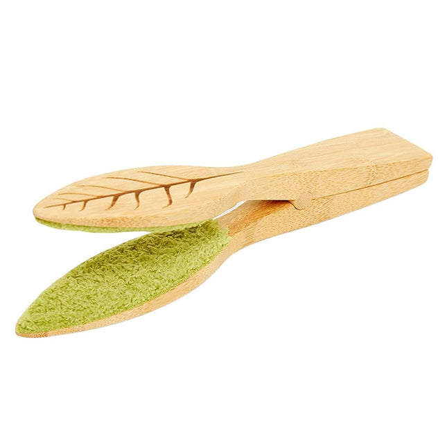 Portable Handheld Leaf Cleaning Brush for Potted Plants and Garden Care Tool