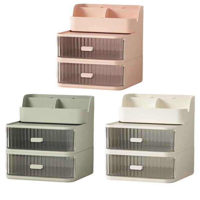 Drawer Storage Box Stationery Cosmetic Organizer Multi Purpose Desktop Holder