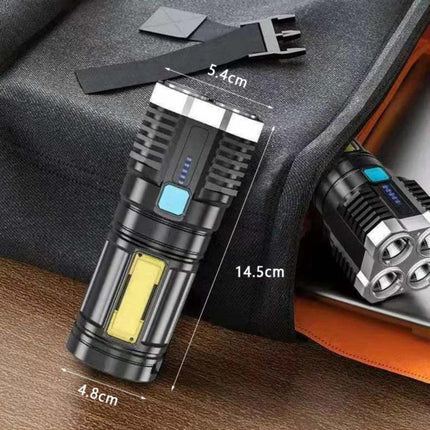 Super Bright Torch Led Flashlight USB Rechargeable Tactical Light