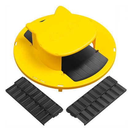 Flip Lid Bucket Rat Trap with Ramp Auto Reset Reusable Mouse Catcher No Bucket