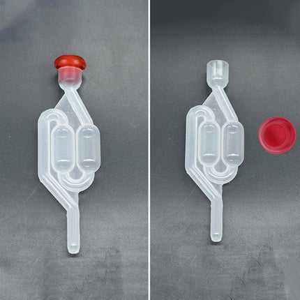 2Pcs Fermenter Airlock S Bubble Type Air Lock With Grommet Home Brew Beer Wine - Aimall