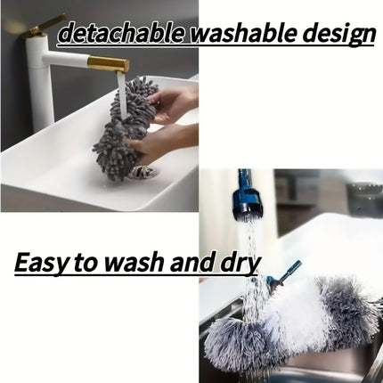 Extendable Feather Long Duster Telescopic Microfiber Dust Handle Home Cleaner