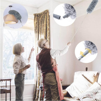 Extendable Feather Long Duster Telescopic Microfiber Dust Handle Home Cleaner