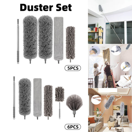 Extendable Feather Long Duster Telescopic Microfiber Dust Handle Home Cleaner
