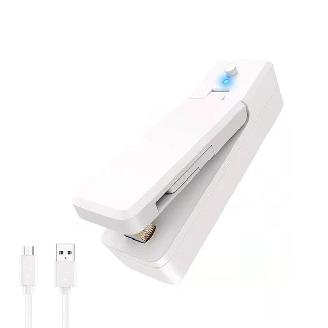 Portable Mini Heat Sealing Machine USB Rechargeable Food Sealer Plastic Bag - Aimall