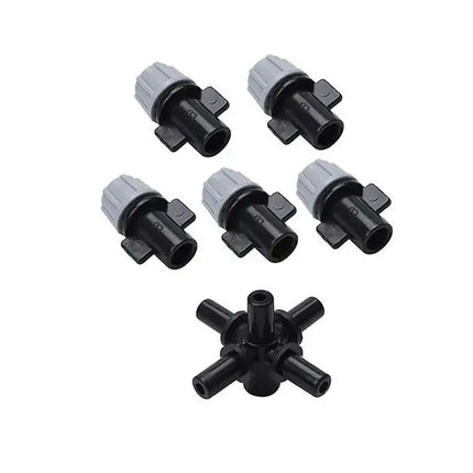 20PCS Anti-Drip Misting Nozzle Water Spray Drip Hanging Atomizing Nozzle Fog Cross