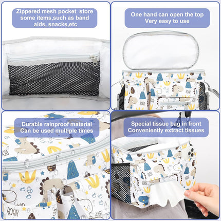 Baby Stroller Hanging Bag Multi-Functional Mommy Bag Large Capacity Durable