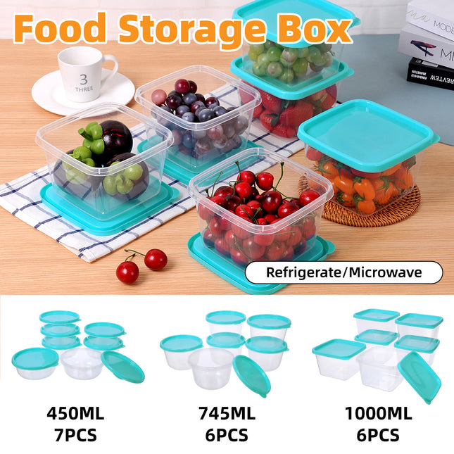 Microwave Safe Food Storage Container Round Lunch Box Refrigerator Meat Soup Box