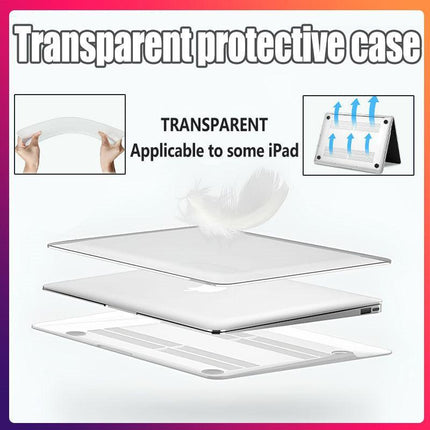 Lightweight Clear Hard Case Cover for MacBook Apple Laptop Protective