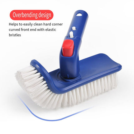 180Degree Rotating Pool Cleaning Brush Heavy Duty Swimming Pool Step Scrub Brush