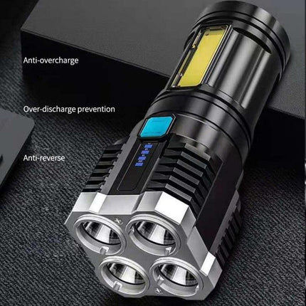 Super Bright Torch Led Flashlight USB Rechargeable Tactical Light