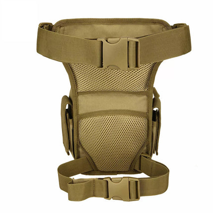 Men Drop Leg Bag Tactical Thigh Waist Fanny Pack Hiking Cycling Outdoor Use